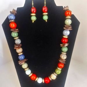 Hand Crafted Unearthing Beauty Necklace Set